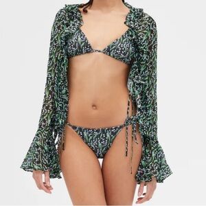 Alessandro Bikini in Black Lily of the Valley